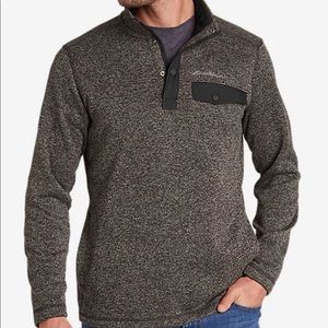 NWOT Eddie Bauer Men’s Fleece Snap Mock